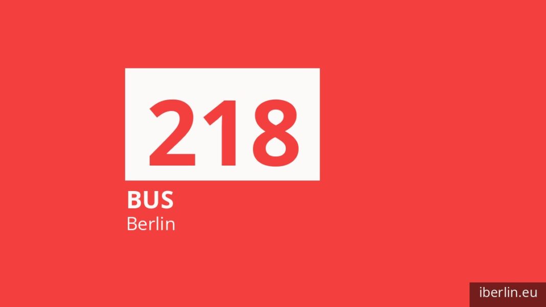 Bus 218 in Berlin