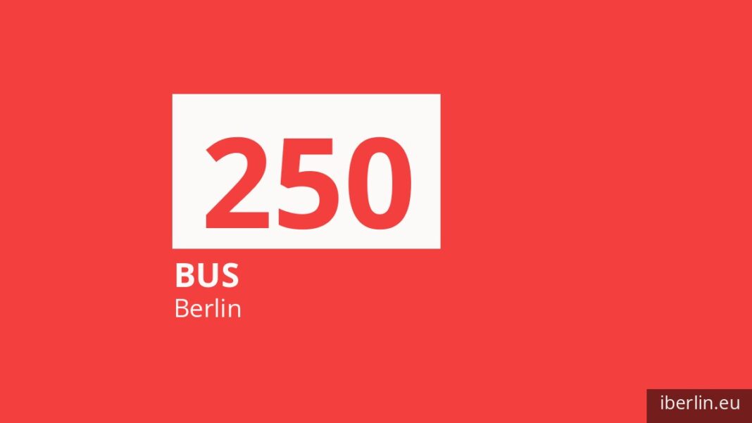 Bus 250 in Berlin