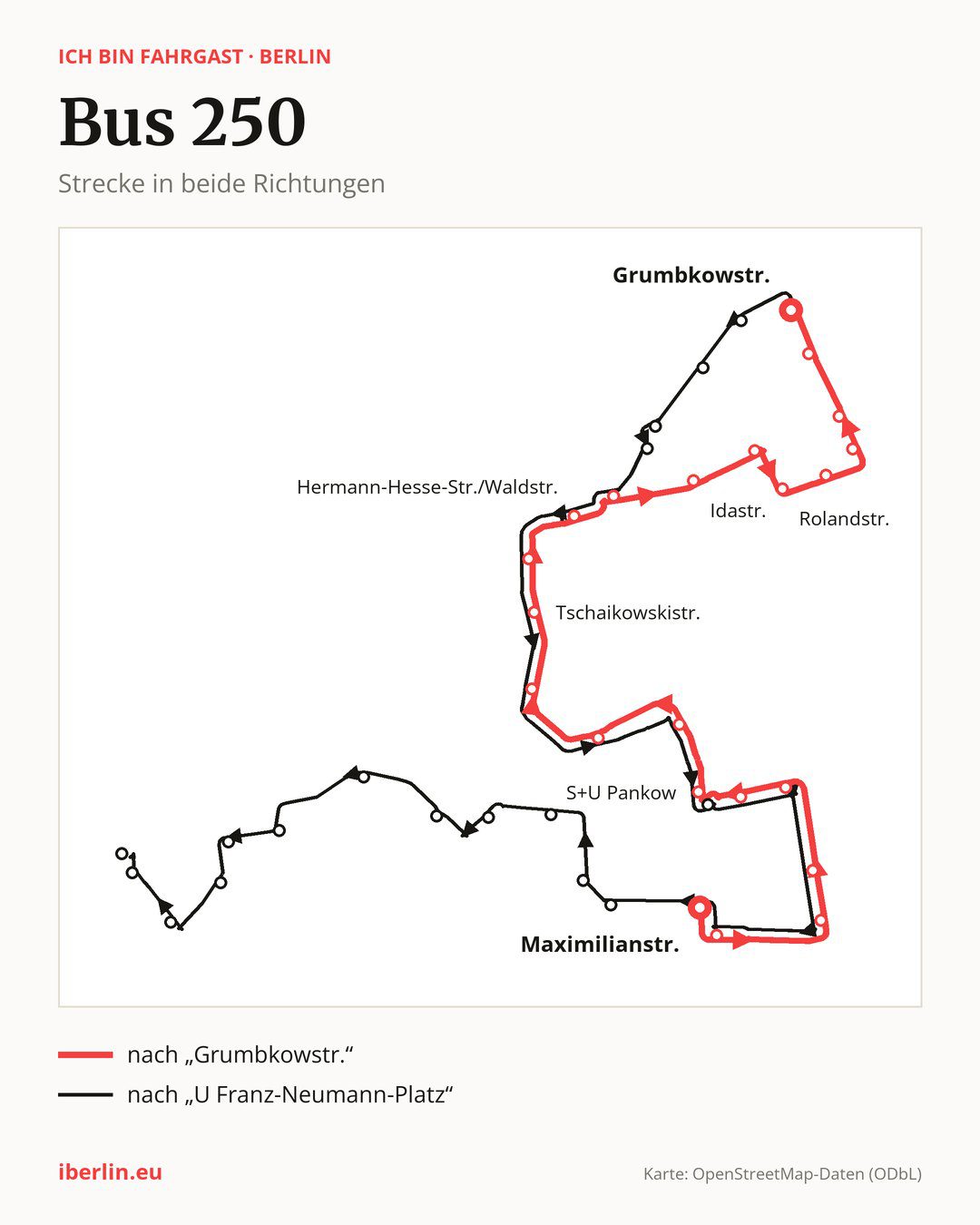 Bus 250 in Berlin
