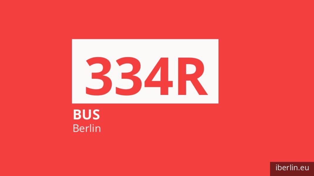 Bus 334R in Berlin