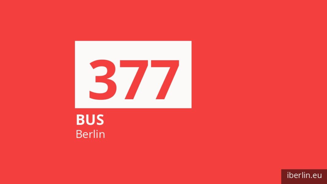 Bus 377 in Berlin