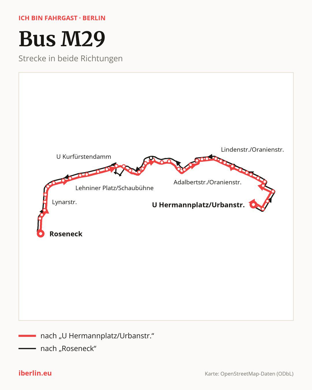 Bus M29 in Berlin
