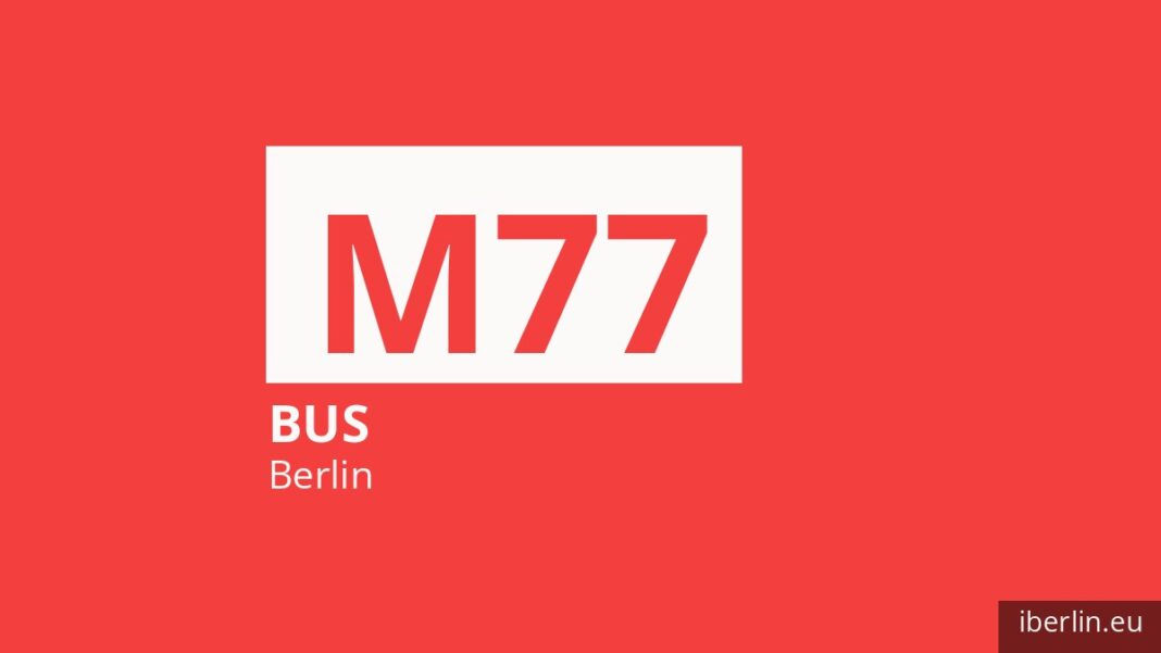 Bus M77 in Berlin