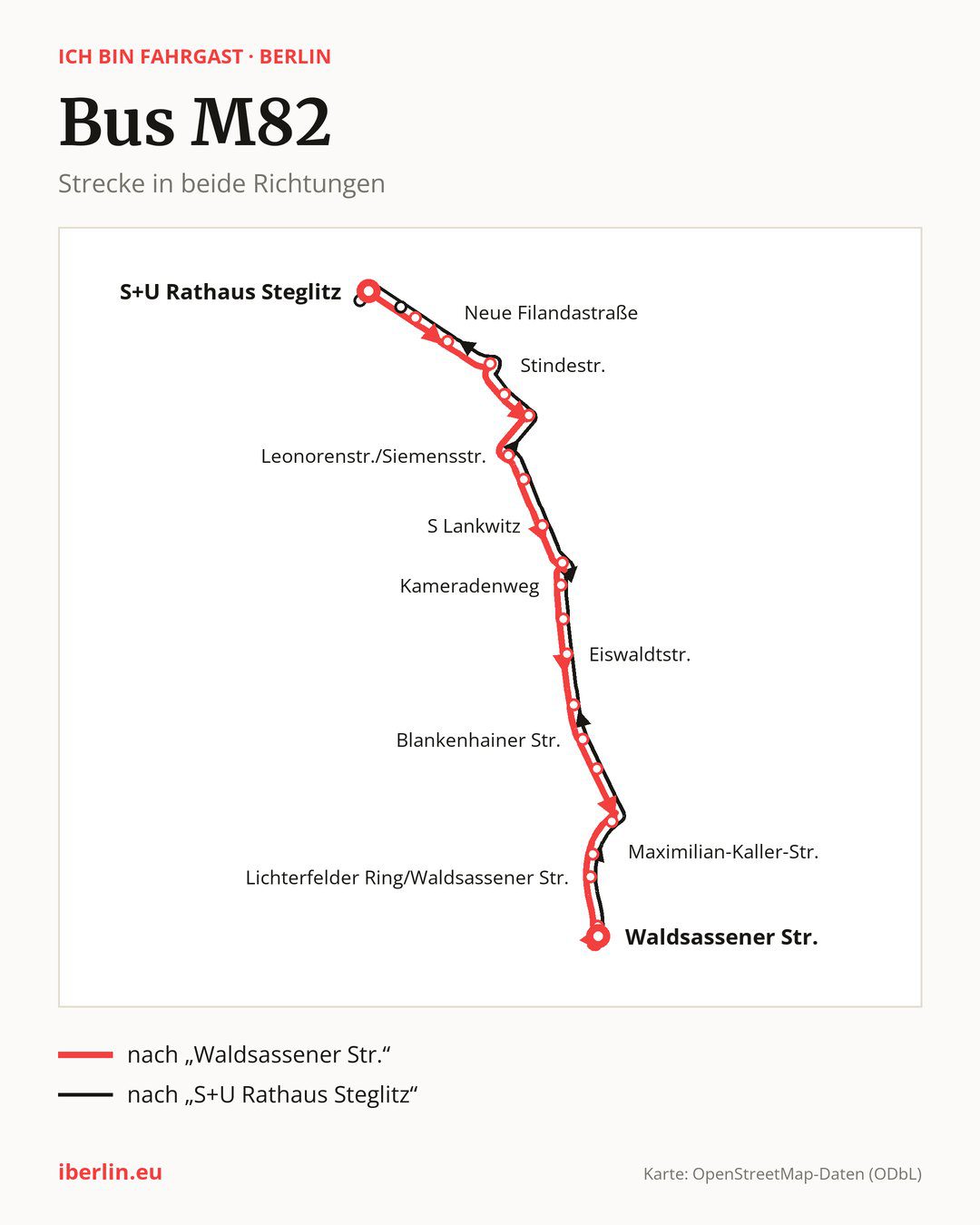 Bus M82 in Berlin