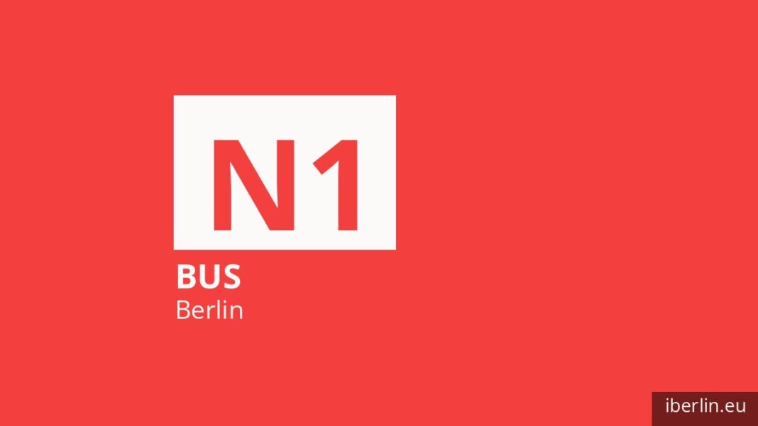 Nachtbus N1 in Berlin