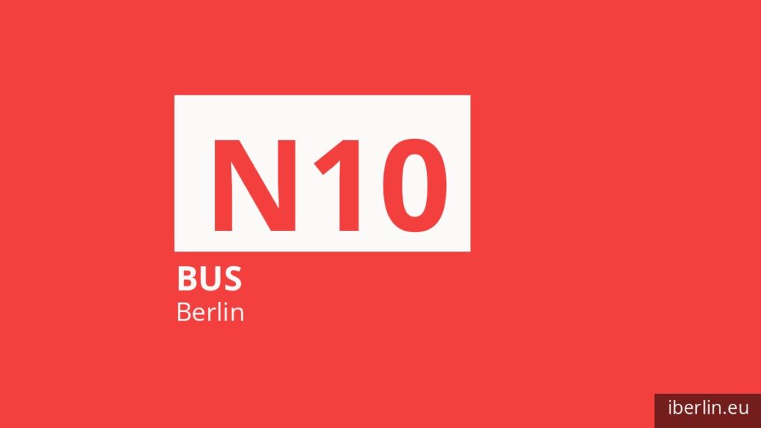 Nachtbus N10 in Berlin
