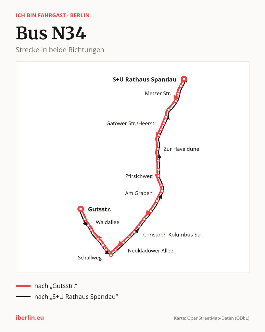 Nachtbus N34 in Berlin