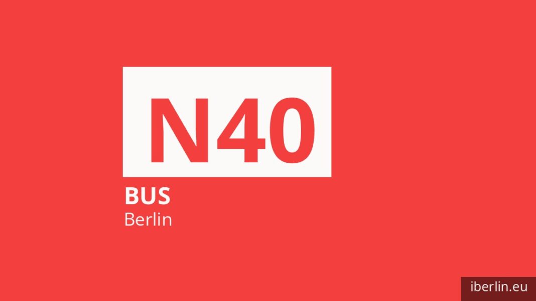 Nachtbus N40 in Berlin