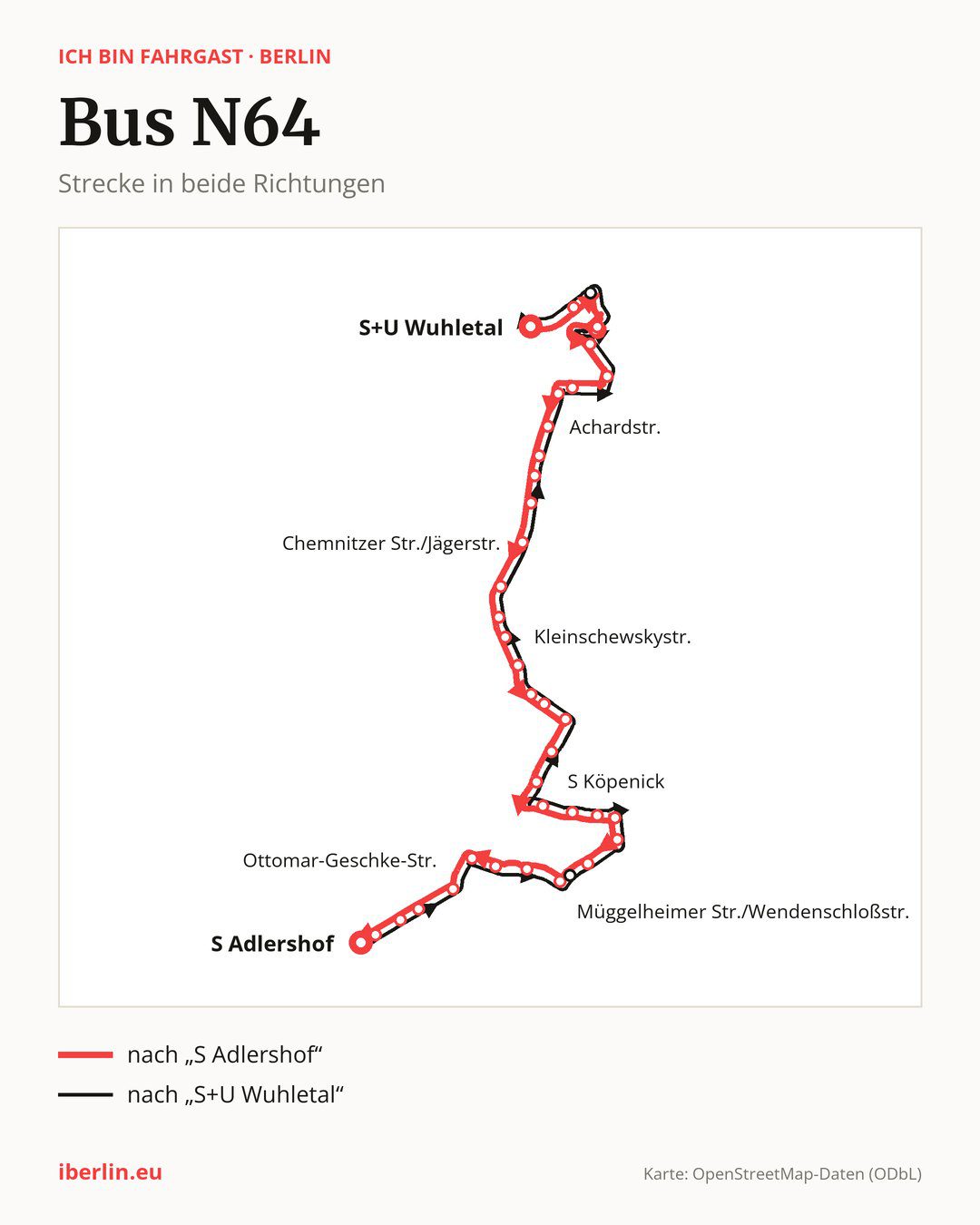 Nachtbus N64 in Berlin