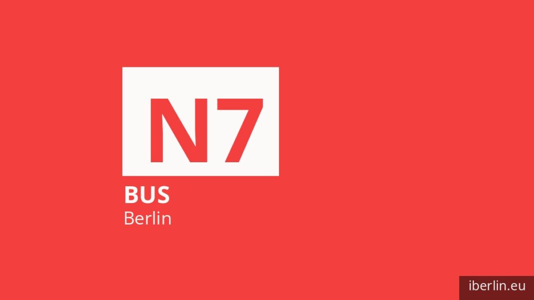 Nachtbus N7 in Berlin