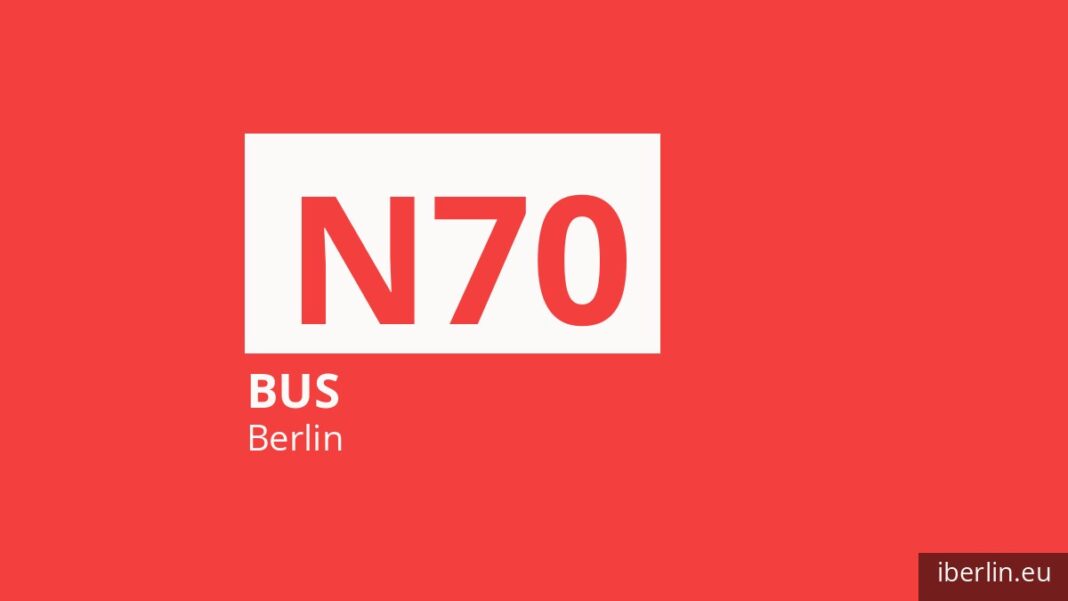 Nachtbus N70 in Berlin