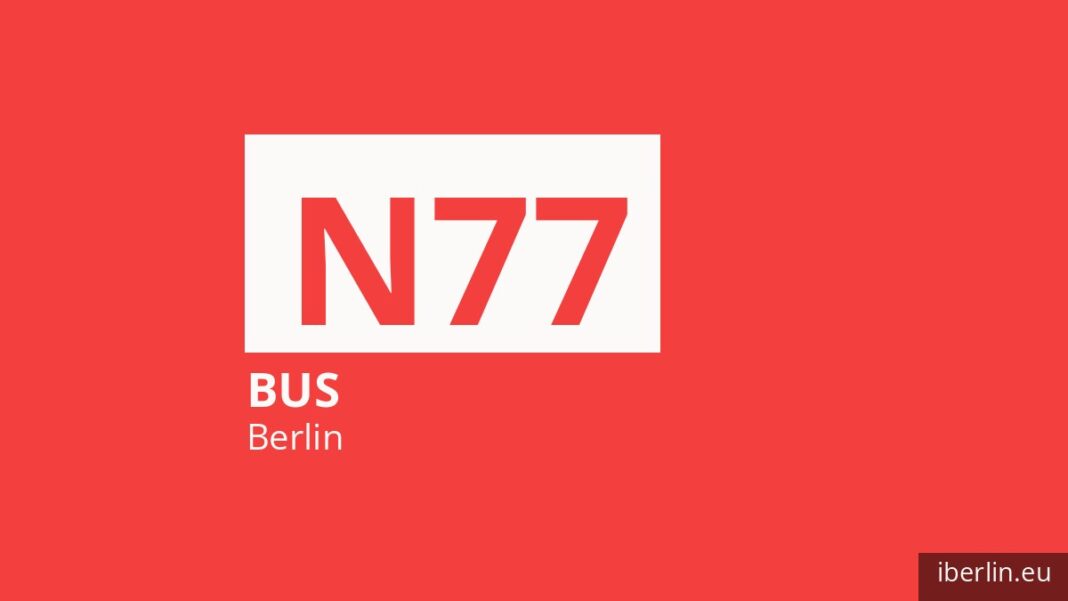 Nachtbus N77 in Berlin