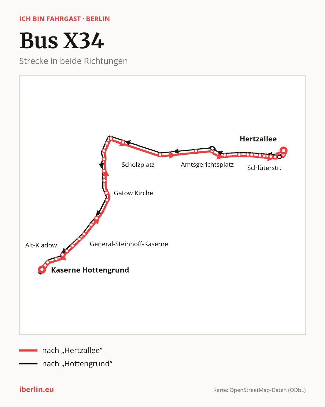 Bus X34 in Berlin