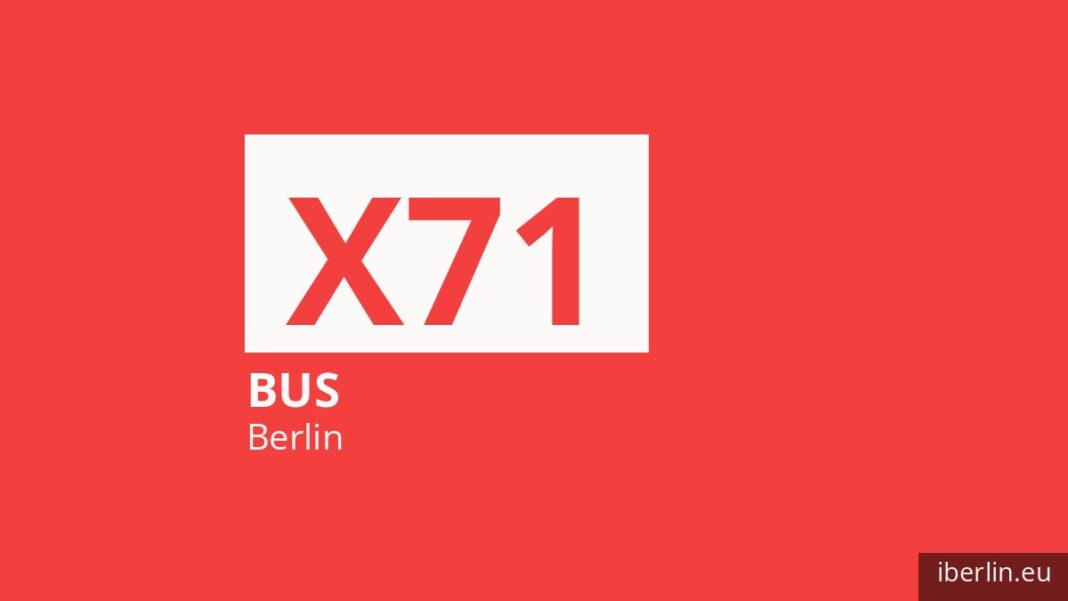 Bus X71 in Berlin