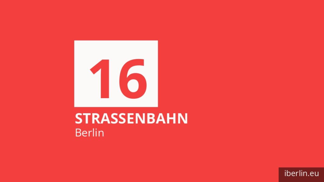 Tram 16 in Berlin