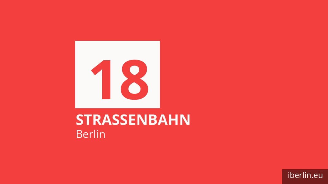 Tram 18 in Berlin