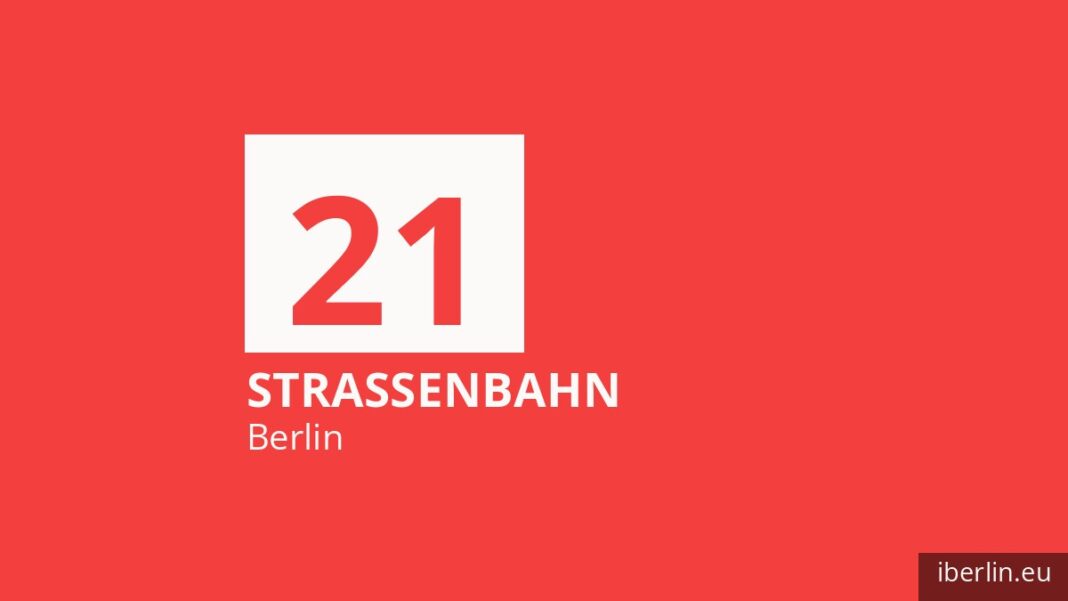 Tram 21 in Berlin