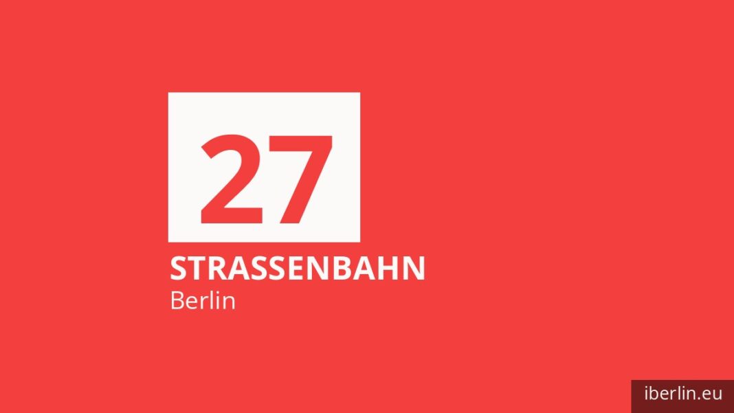 Tram 27 in Berlin